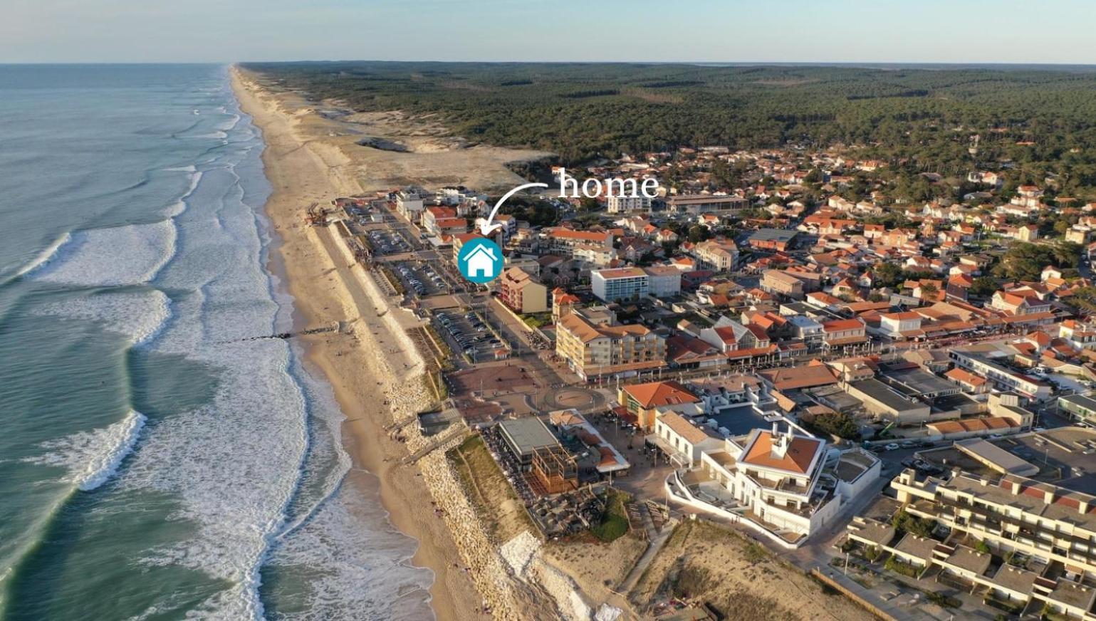 Studio Vue Imprenable Sur Ocean Lacanau Luaran gambar